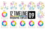 Timeline Infographic Template set 09, a Presentation Template by Paperboxshop (Thumbnail 1 of 3)