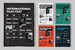 Film Festival Event Poster Template