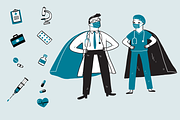 Hand-drawn Vector healthcare Set, a Healthcare Illustration by Huza Studio (Thumbnail 10 of 10)