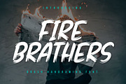 Fire Brathers - Brush Handwritten, a Handwritten Font by productype1 (Thumbnail 1 of 10)
