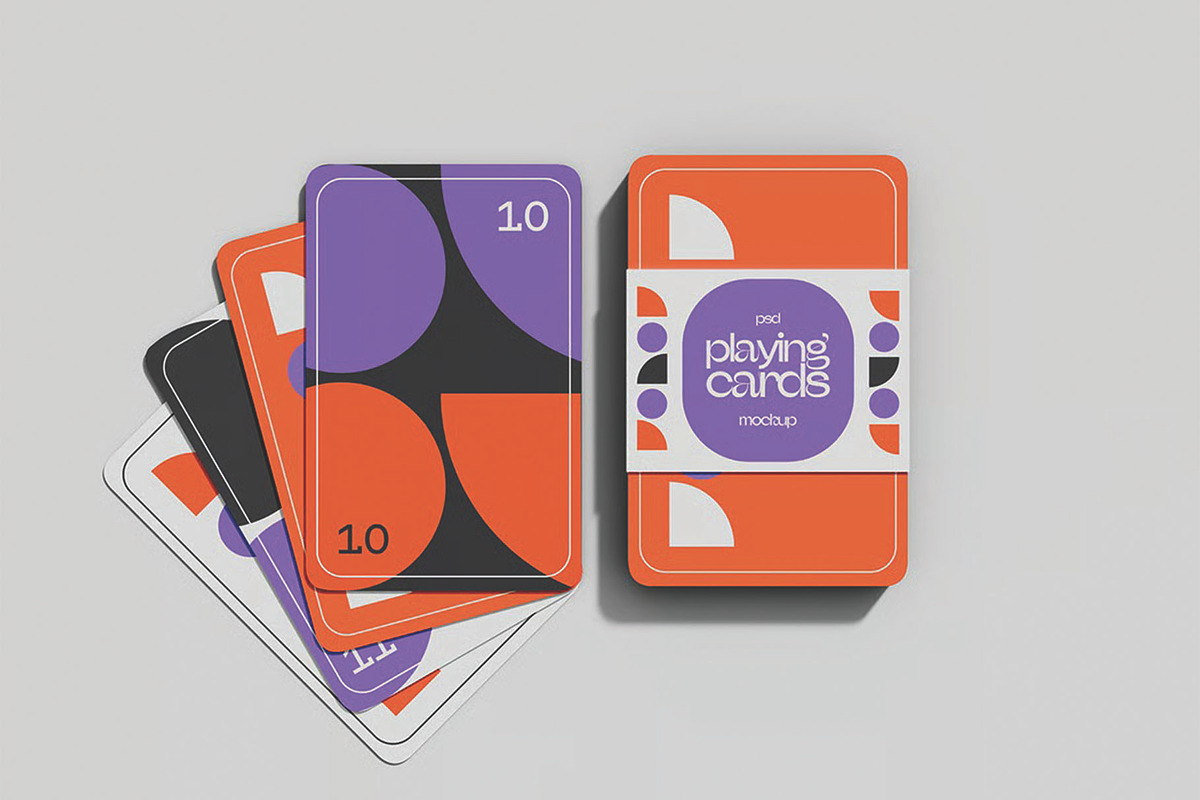 Playing Cards Mockup, an Advertising Mockup by skybluecreative (Photo 3 of 3)
