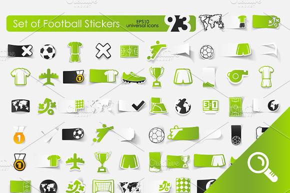 93 Football Stickers