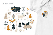 Winter Forest pattern collection, a Pattern Graphic by Svitlana Kharchuk (Thumbnail 2 of 9)