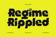 CS Regime Rippled, a Sans Serif Font by Craft Supply Co. (Thumbnail 1 of 8)