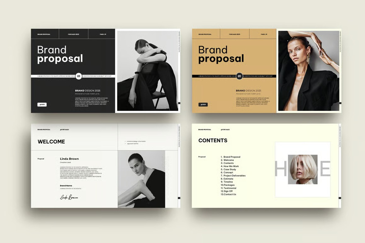 Brand Proposal Presentation Template, a Presentation Template by Fit-tee (Photo 7 of 8)