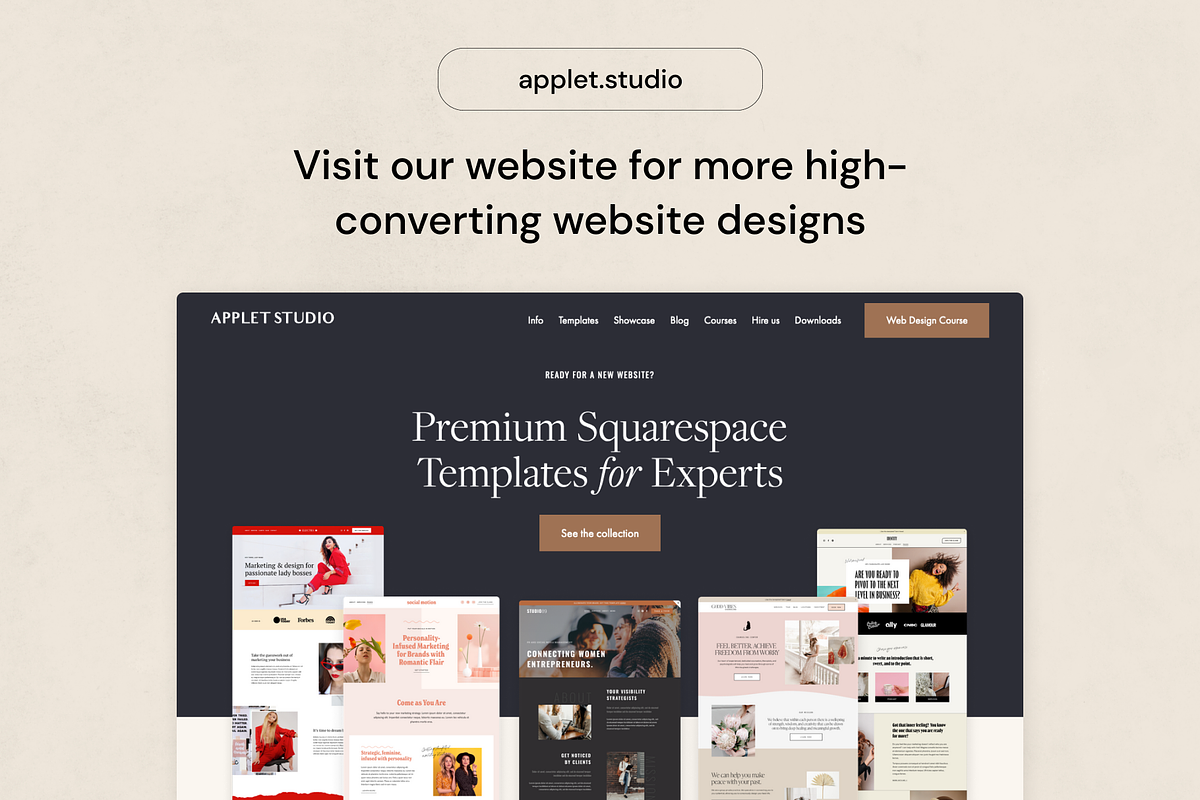 Squarespace Template: Fabrica, a Squarespace Template by Applet Studio (Photo 6 of 6)