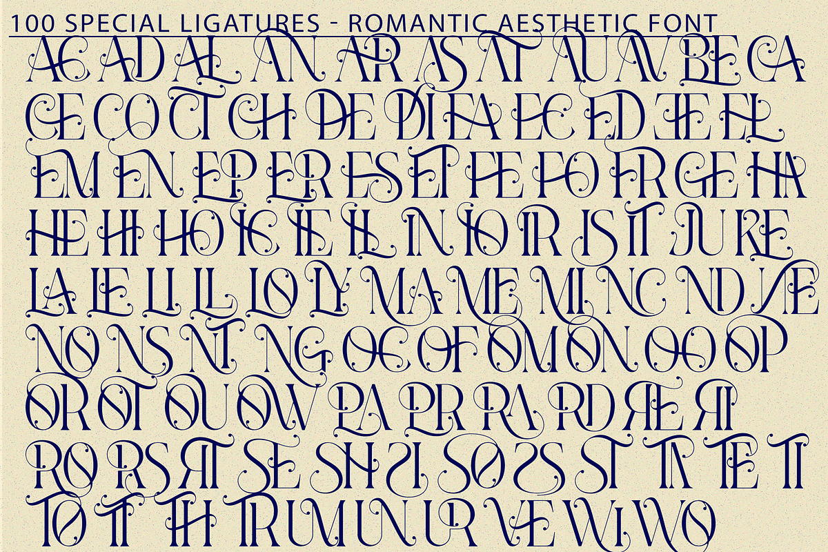 Romantic Aesthetic - Luxury Font, a Serif Font by 177Studio (Photo 7 of 8)