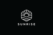 Sunrise Wave Geometric Monoline Logo, a Branding & Logo Template by yopie (Thumbnail 2 of 3)