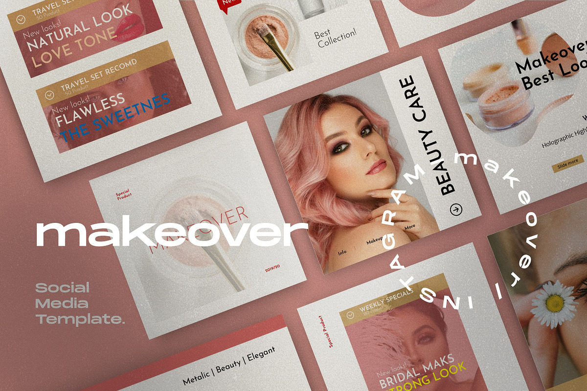 Makeover - Social Media Kit, a Social Media Template by Dirtytemp Studio (Photo 7 of 14)