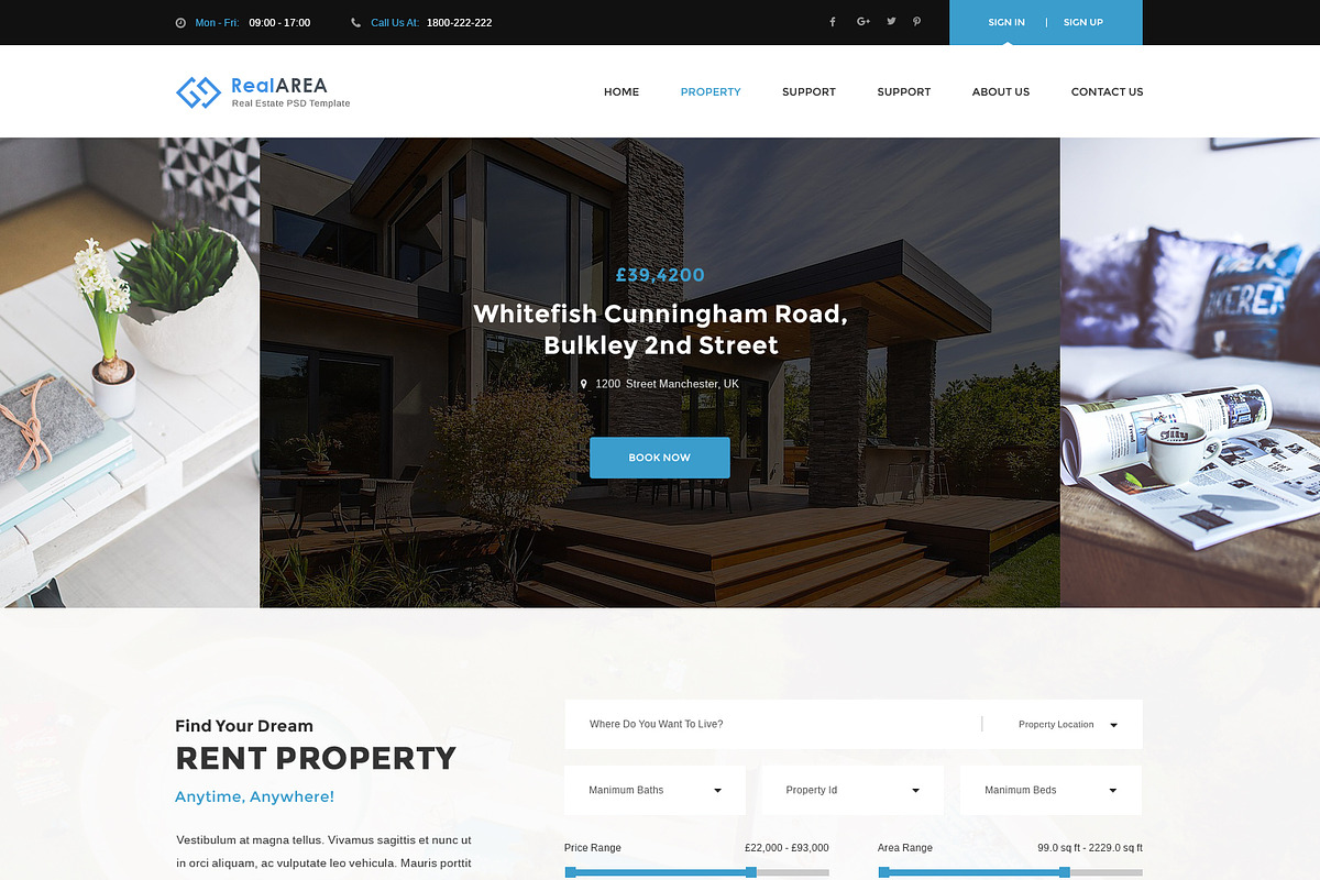 RealArea - WordPress Theme, a WordPress Template by DigitalCenturySF (Photo 1 of 2)