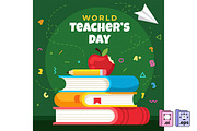 World Teachers Day, an Education Illustration by MISS CHATZ (Thumbnail 1 of 3)