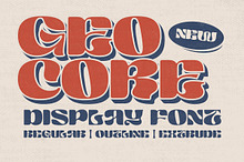 Geo Core | Experimental Display Font