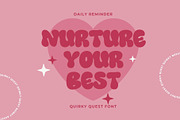 Quirky Quest - Bubble Display Font, a Sans Serif Font by Get Studio (Thumbnail 2 of 9)