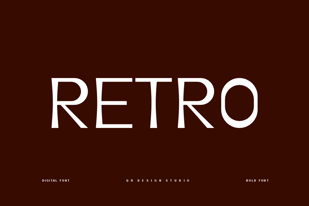 Mloyta - Retro Font, a Sans Serif Font by QR Design Studio (Photo 3 of 7)