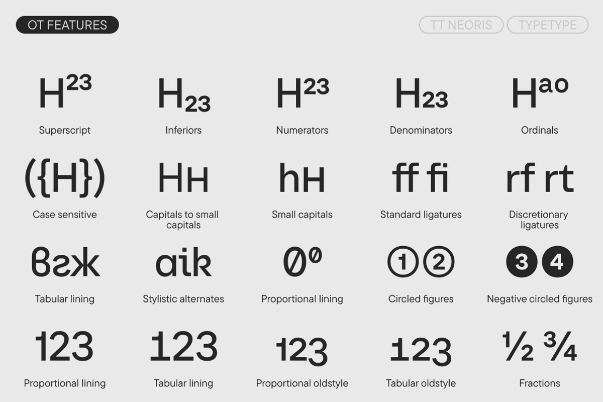 TT Neoris, a Sans Serif Font by TypeType (Photo 12 of 15)