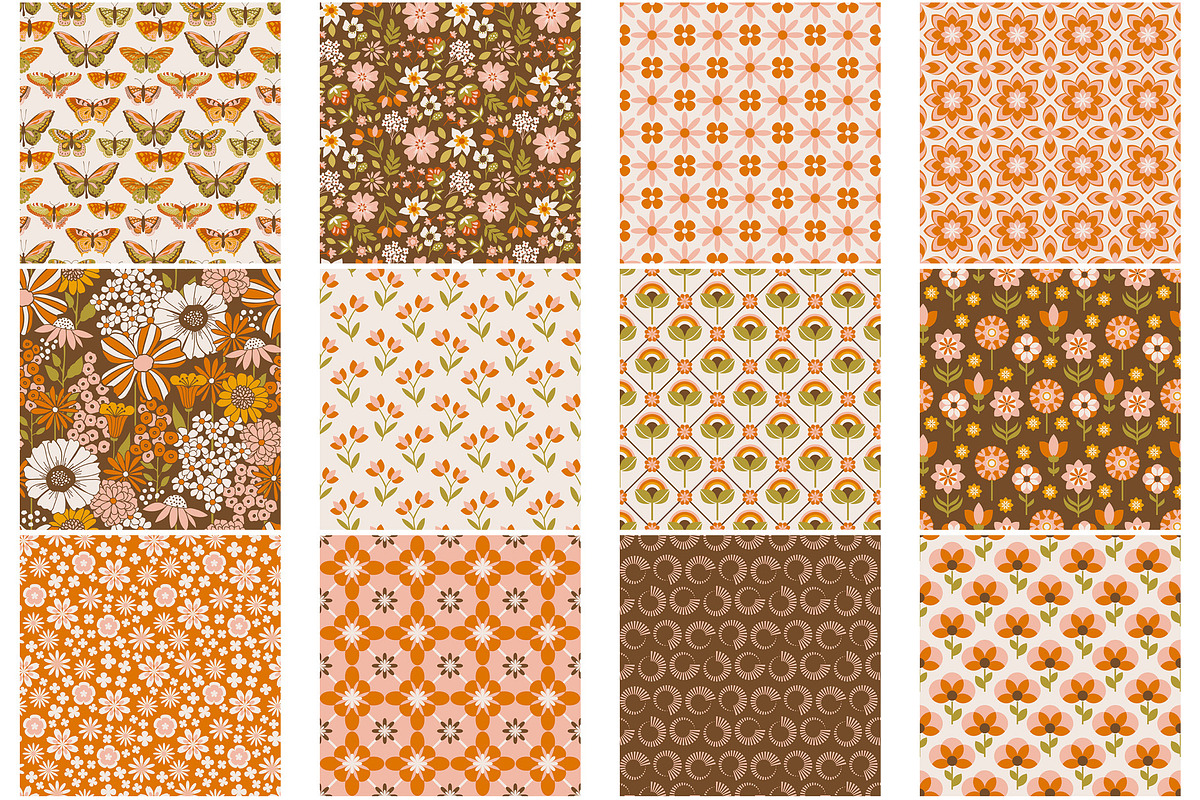 Happy Day Retro Graphics & Patterns, an Illustration by Wild Twig Co (Photo 5 of 13)
