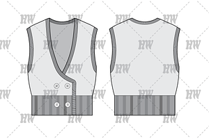 Sweater Vest Fashion Flat