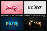 12 Text Effect Templates, a Layer Style Add-On by iDoodle Studio (Thumbnail 4 of 6)