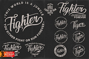 FIGHTER - Tiger vector illustration, an Animal Illustration by Artistic & Unique (Thumbnail 7 of 17)