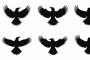 Flying Bird Silhouette Bundle, an Illustration by Creativeshirt (Thumbnail 3 of 10)