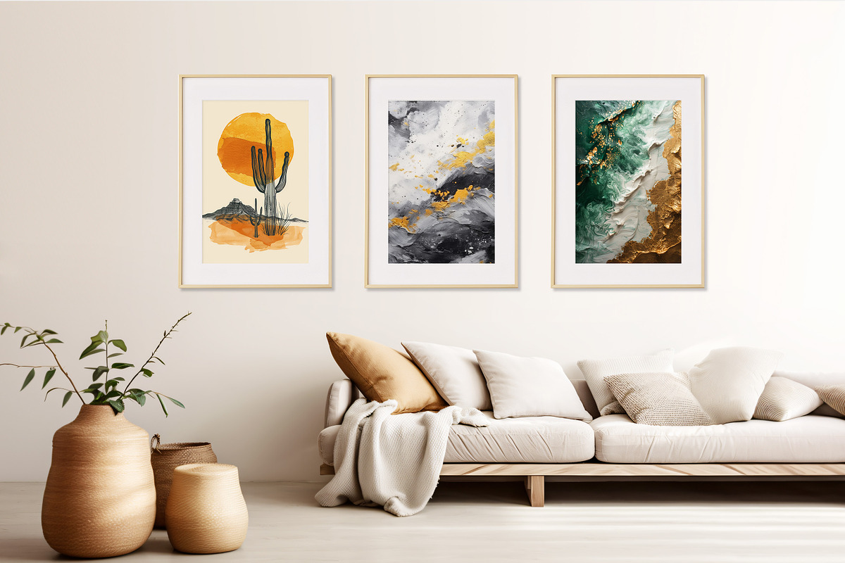 A set of abstract art paintings, a Decorative Illustration by DamonYang's shop (Photo 2 of 9)