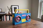 Boombox favor - 3d papercraft, a Card Template by PAPER amaze (Thumbnail 4 of 5)