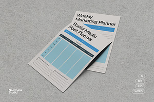 VIRYA | Marketing Agency Planner, a Stationery Template by Neermana