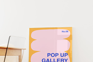 Pop Up Gallery Vector Poster Creator