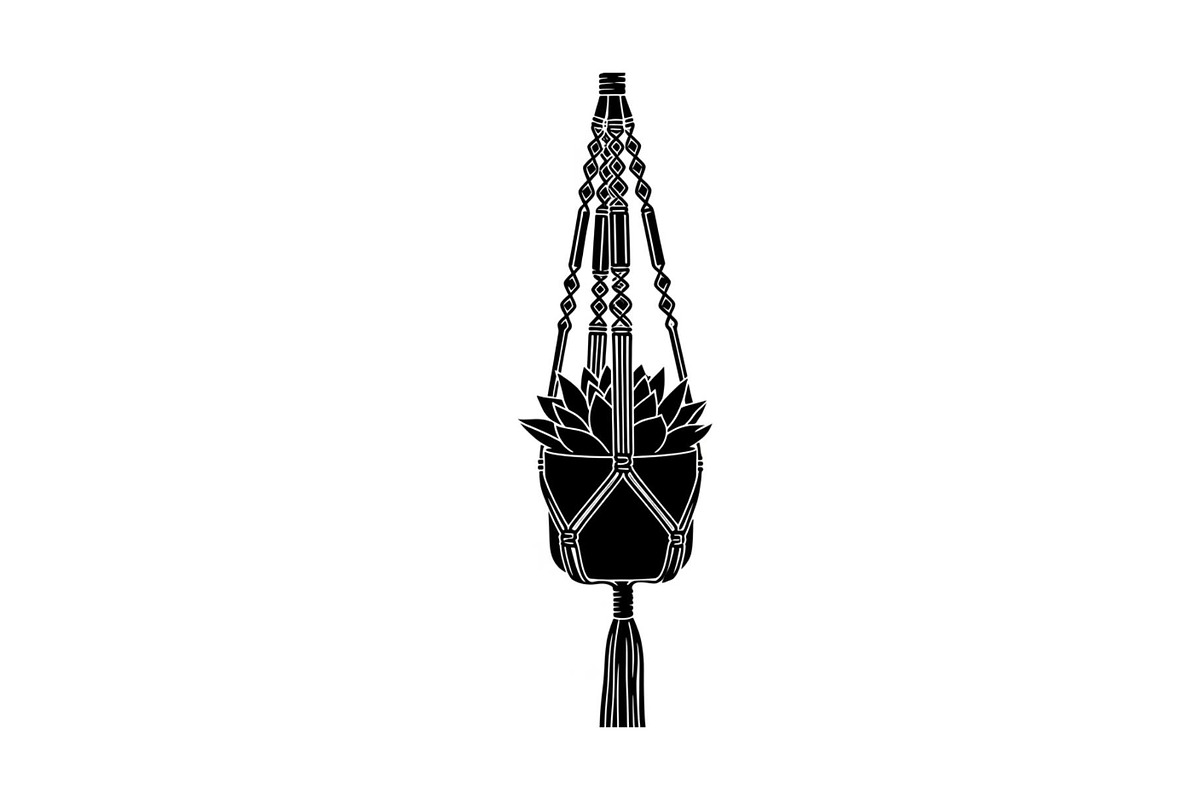 Macrame Plant Hanger Bundle, an Illustration by Creativeshirt (Photo 3 of 31)