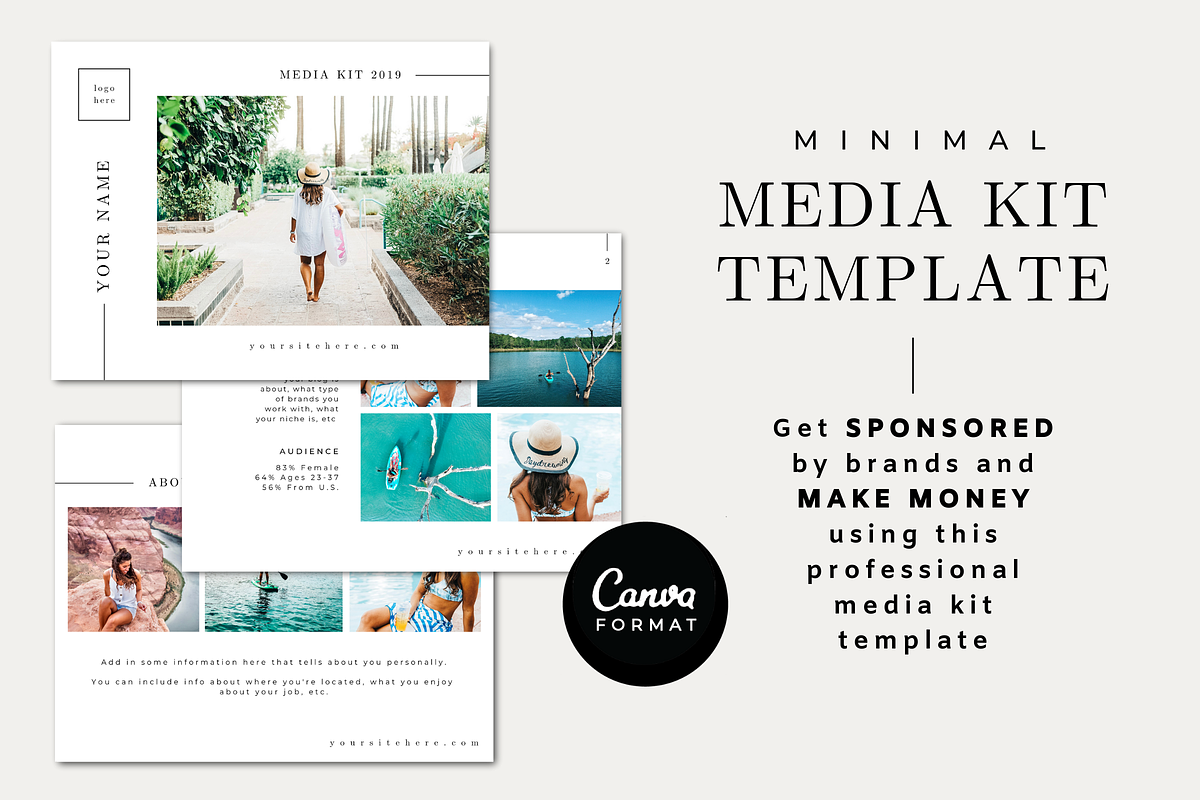 Minimal Media Kit, a Presentation Template by Just Like White Creative (Photo 1 of 4)