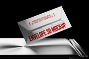 Envelope On Metal Desk 3D Mockup, a Books & Magazine Mockup by graphicook (Thumbnail 2 of 4)