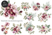 Watercolor Violet History Floral, an Object Illustration by Evgeniia (Thumbnail 2 of 9)