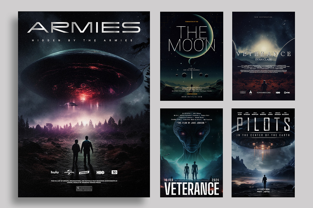 Science Fiction Movie Posters, a Templates & Theme by Pixflow (Photo 3 of 7)