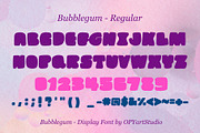 BubbleGum - Creative Display Font, a Font by OPY ArtStudio (Thumbnail 2 of 6)