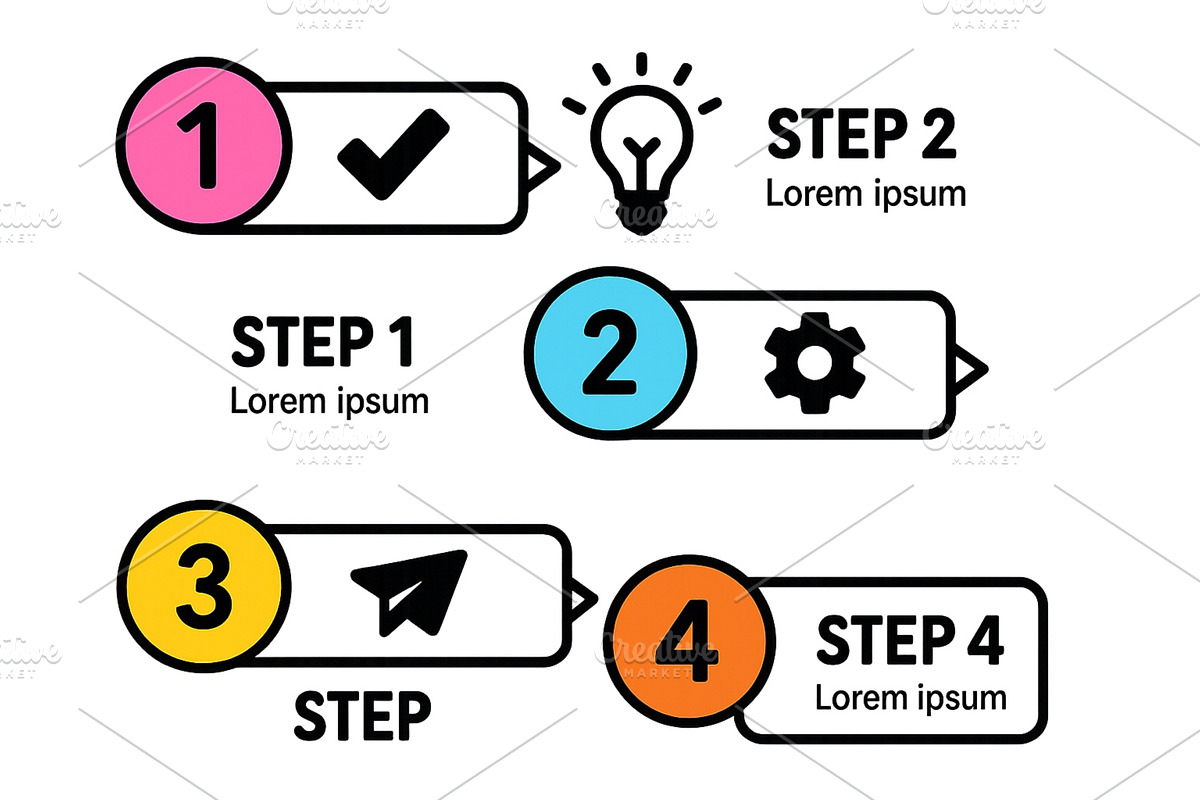 Step-by-step vector illustration, a Technology Illustration by ZinetroN ...