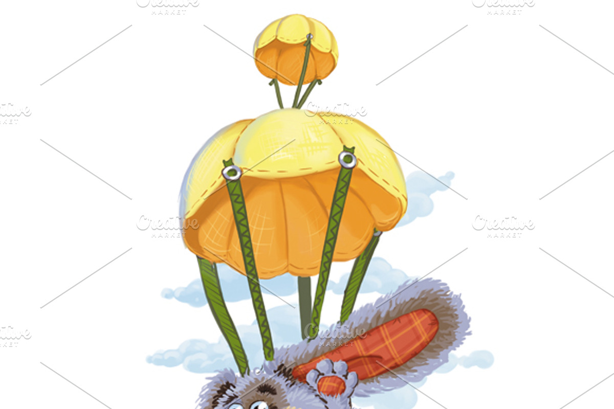 Traveling by plane and balloon, an Animal Illustration by Adamskyistudio (Photo 5 of 5)