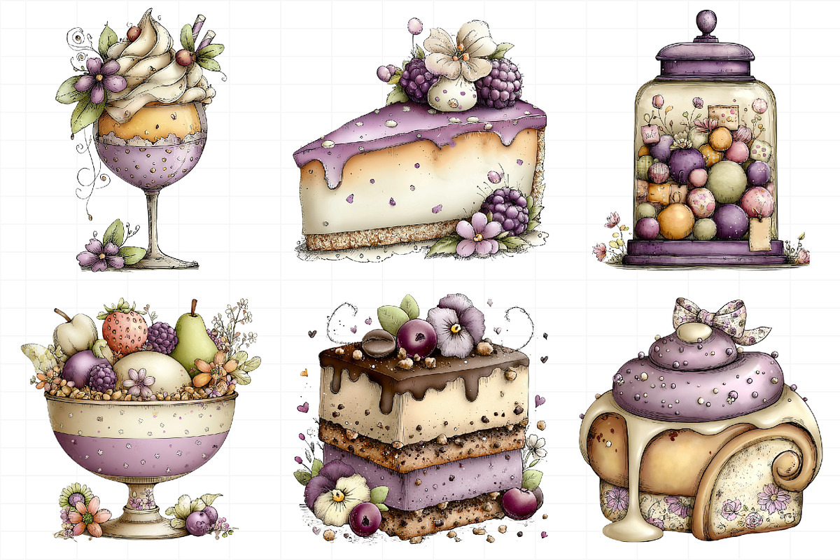 Whimsical Summer Sweet Treats Clipar, an Illustration by Daily.Designs (Photo 3 of 8)