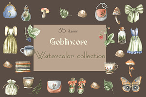 Goblincore Watercolor Collection