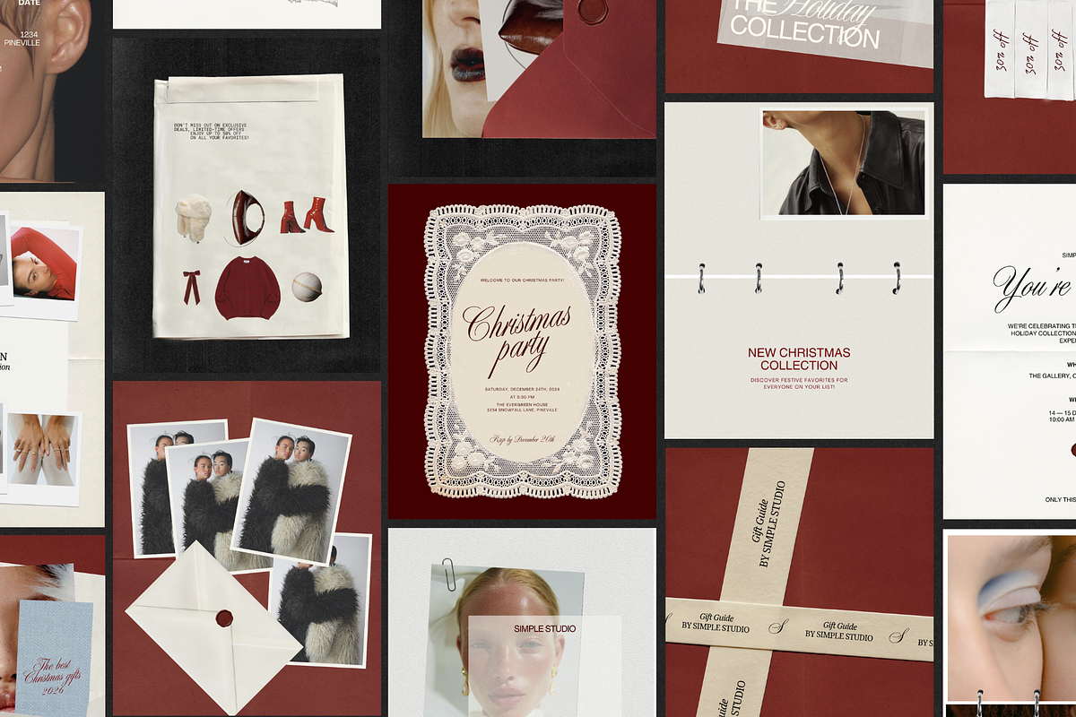 Noël 02 | Holiday Social Media Kit, a Social Media Template by Simple có (Photo 4 of 9)