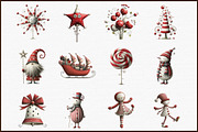 Whimsical Christmas Clipart Bundle, an Illustration by Sublimation Artist (Thumbnail 3 of 6)