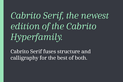 Cabrito Serif, a Serif Font by insigne (Thumbnail 4 of 5)