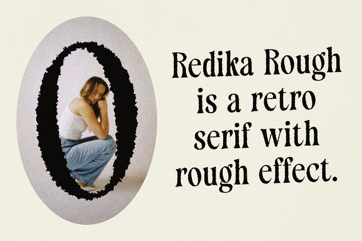 Redika Rough, a Serif Font by Craft Supply Co. (Photo 4 of 8)