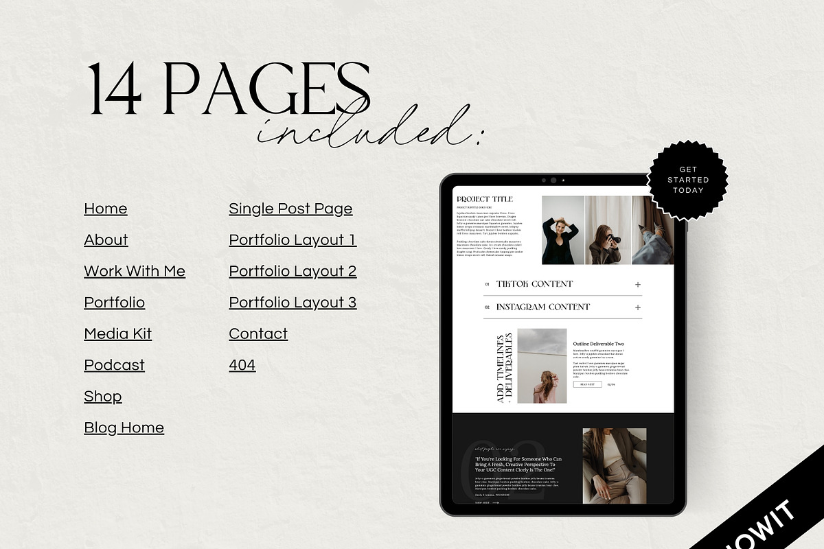 Influencer Website Template | Showit, a Websites & App Template by Field Digital (Photo 4 of 11)