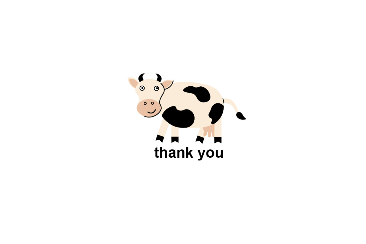 Dairy products and a cow, a Pattern Graphic by Oxi An illustrator (Photo 7 of 7)