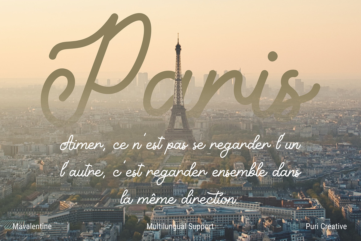 Mavalentine - Handwritten Font, a Script Font by PuriCreative (Photo 4 of 10)