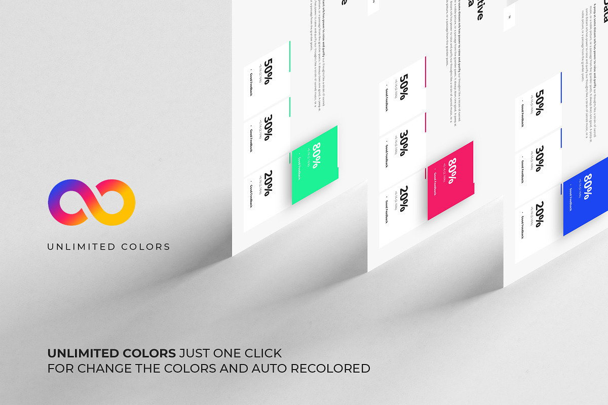 Square Powerpoint Infographics, a Presentation Template by ShapeSlide (Photo 3 of 18)