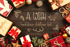A WISH- Christmas font