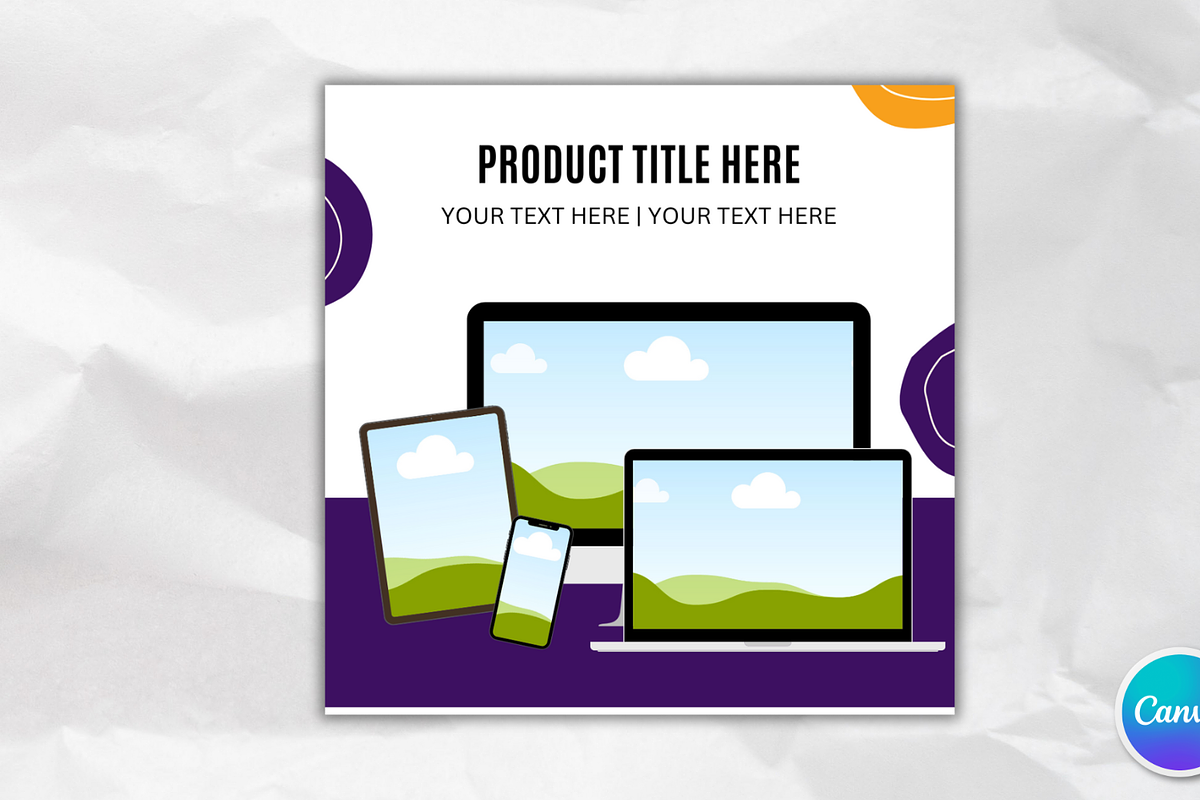 Digital Product Mockup Template, a Device Mockup by Canvagator