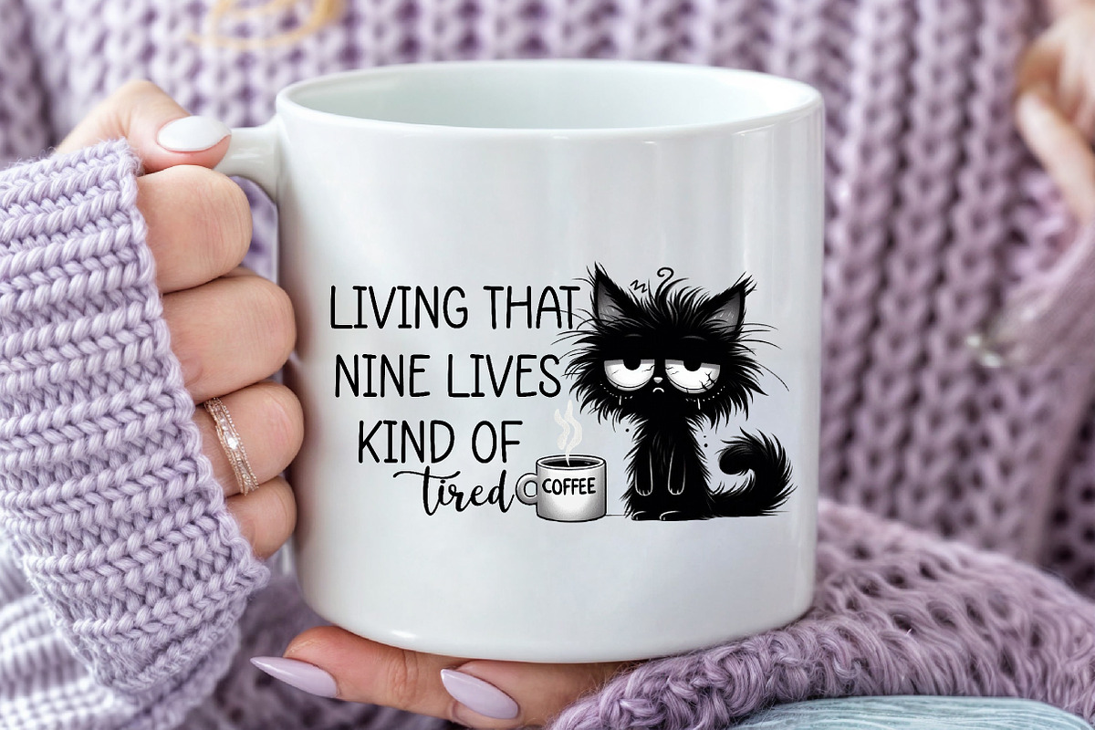 Funny Cat Sarcastic Sassy PNG, an Illustration by SinaCreation (Photo 13 of 20)