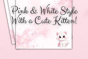 Printable Cute Kitten Note Paper